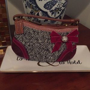 Coach Soho Tweed Wristlet Limited Edition